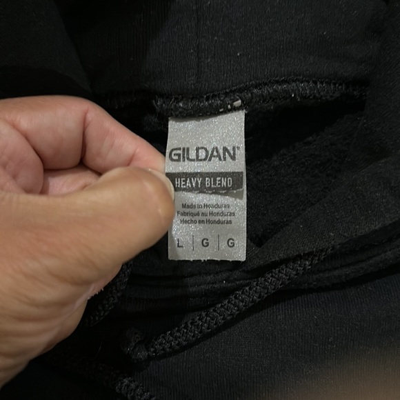 The office men’s black warm hoodie size large - Picture 4 of 5